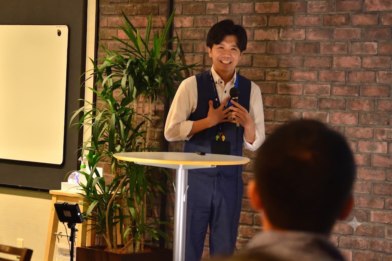 Speaking at an internal tech workshop